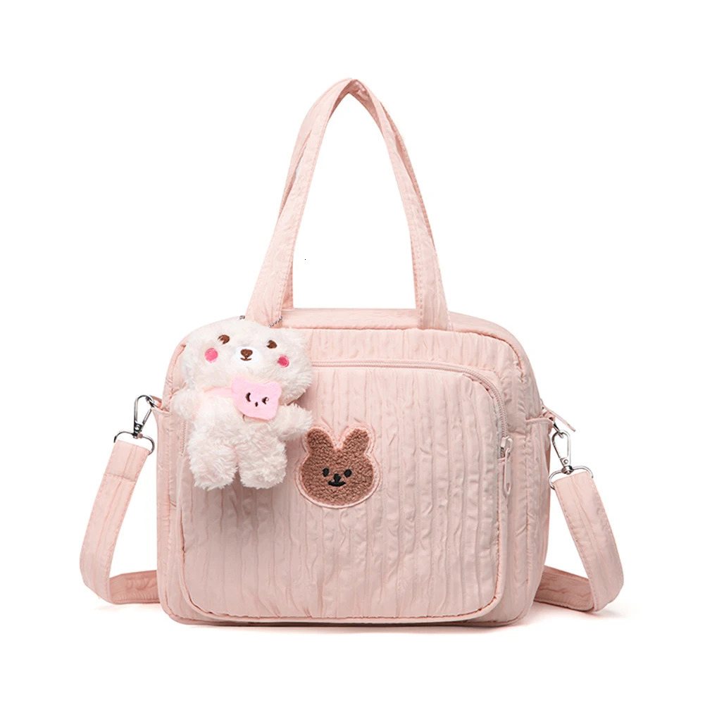Mommy Stroller Nappy Bag Portable Cute Cartoon Multifunction Large Capacity Baby Diaper Bags with Pendant Nylon Mom Travel Tote 250724