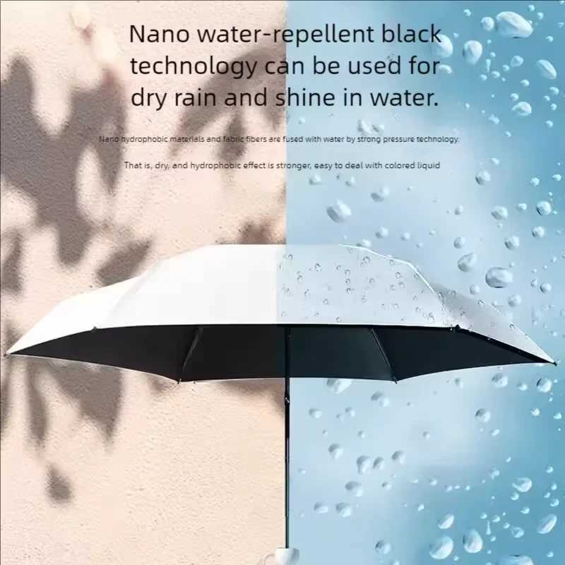 Umbrella Dual-Purpose Adult Ultra-Light Small And Lightweight Capsule Umbrella Sun Protection Umbrella Folding And Portable R250725