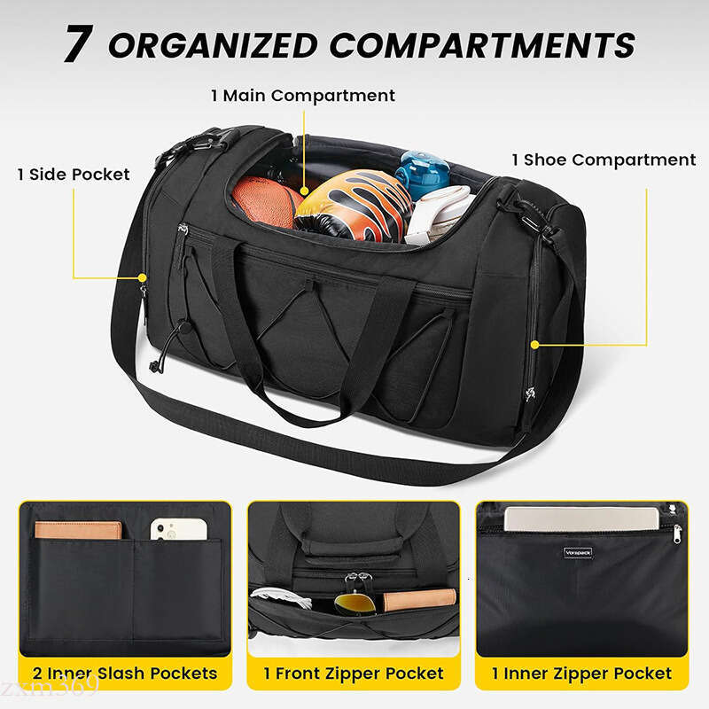 Large Capacity Travel Fashion Trendy Brand Unisex Short Business Trip Handbag Sports Fiess Bag