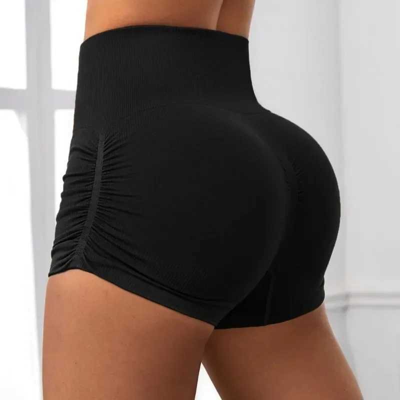 Womens Seamless Yoga Booty Shorts High Waist Butt Lifting Workout Hot Shorts Summer New Sport Shorts for Gym Running Cycling XJ250724