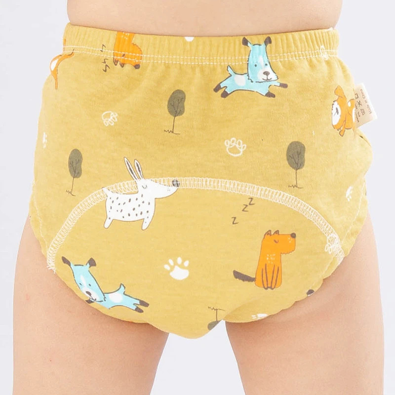 6 Layer Waterproof Reusable Cotton Baby Training Pants Infant Shorts Underwear Cloth Diapers Nappies Panties Nappy Changing 250724
