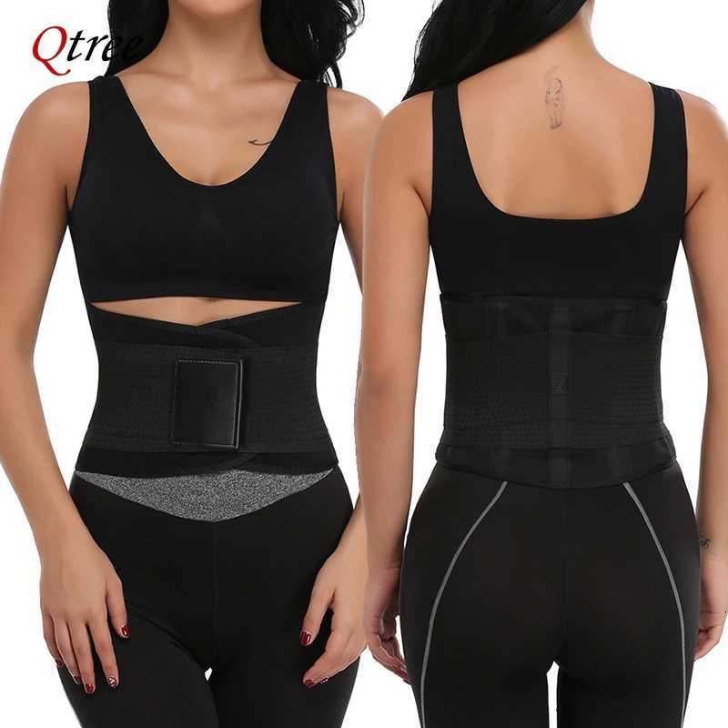 Qtree Women Binders and Shapers Body Shapewear Female Tummy Control Strap Waist Cincher Sauna Sweat Belt Sheath Corset W250724