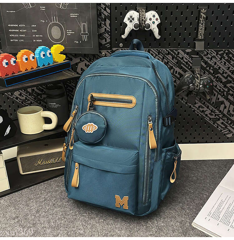 Lightweight for Female Middle High School Students, Large Capacity Men's Backpack with Air Cushion and Spine Protection, New Model