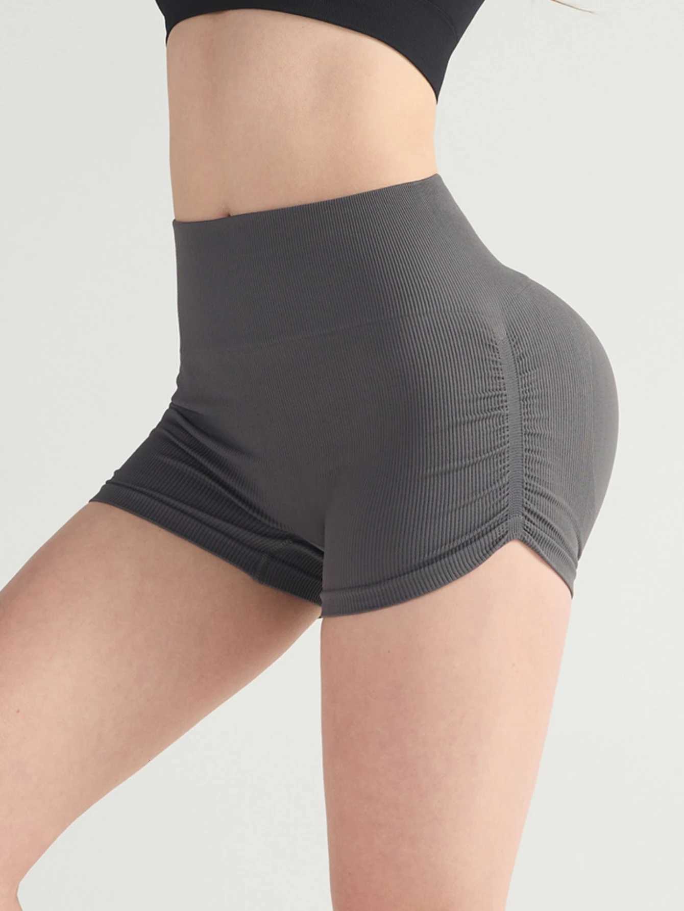 Women Workout Impact Shorts Scrunch Butt Lifting Gym Seamless Booty Biker Shorts XJ250724