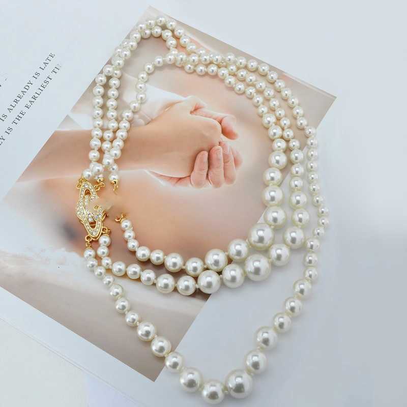 Elegant Pearl Pendant Necklace Set with Earrings and Bracelet Silver Tone Fashion Jewelry Z250910