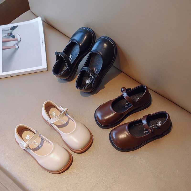 Toddler Children Mary Janes Autumn All-match Pu Leather Kids Flat Shoes 22-31 Three Colors Flexible Comfortable School Girls Shoes XJ250724