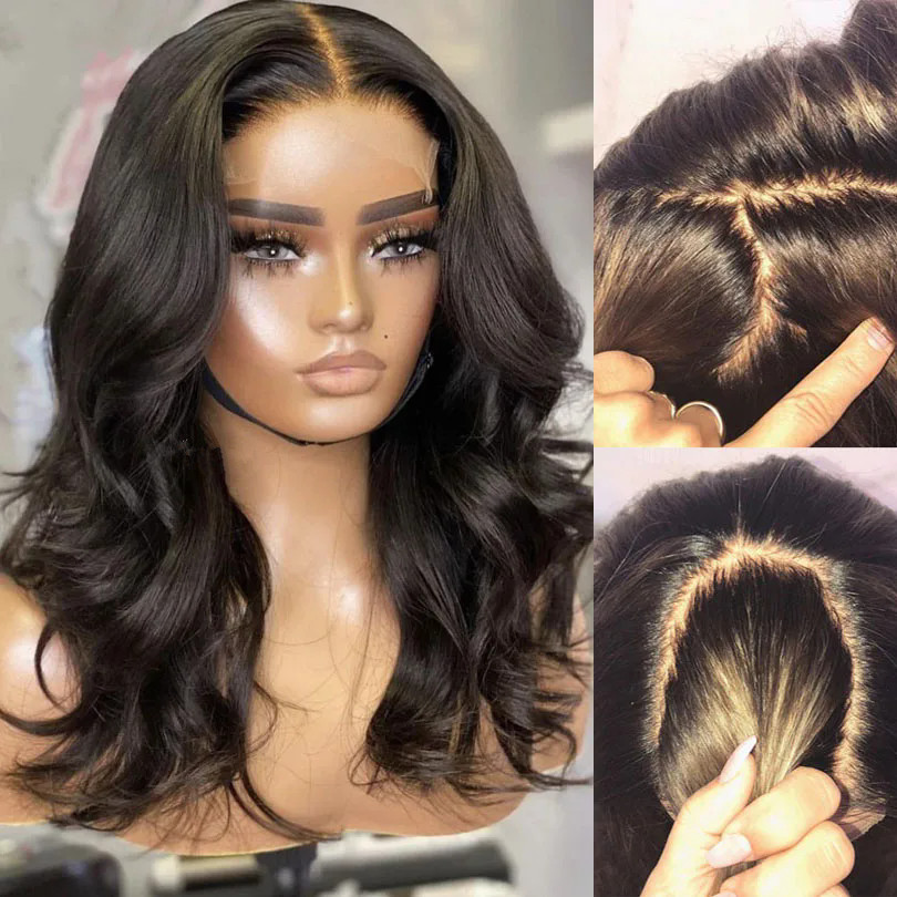 Natural Wave HD Full Lace Human Hair Wigs Peruvian Human Hair Full head Lace Wig With Pre Plucked Natural Hairline