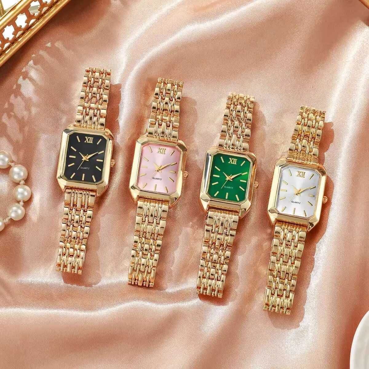 Fashion Rectangle Women Quartz Watch Luxury Analog Wristwatches Reloj Mujer Girls Clock GiftWithout Box W250724