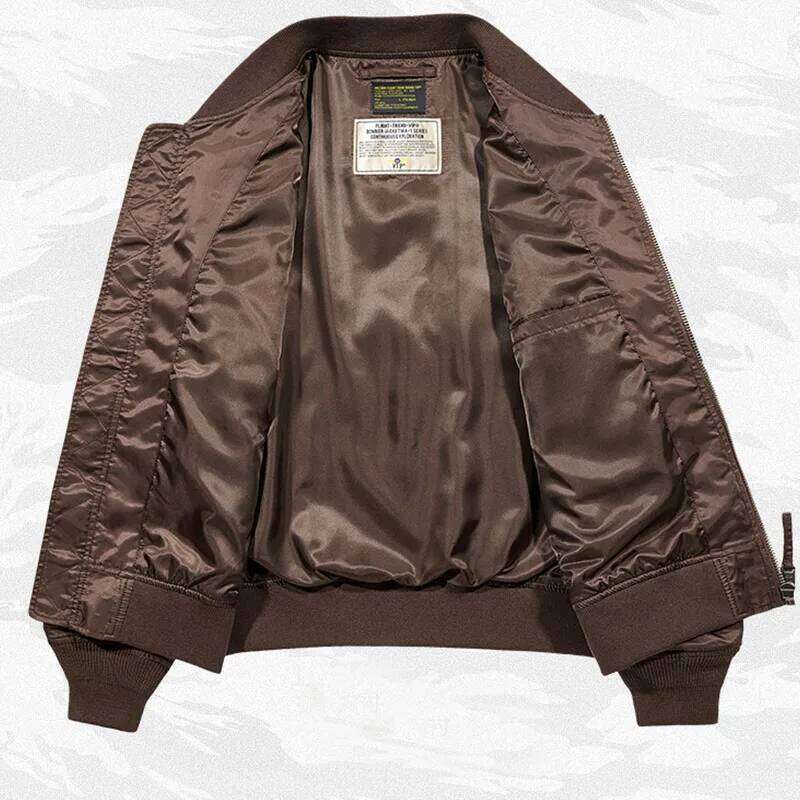 Women's Wear Retro Pilot Jacket Men's Spring Autumn Loose Couple Baseball Embroidered Badge Bomber Coat