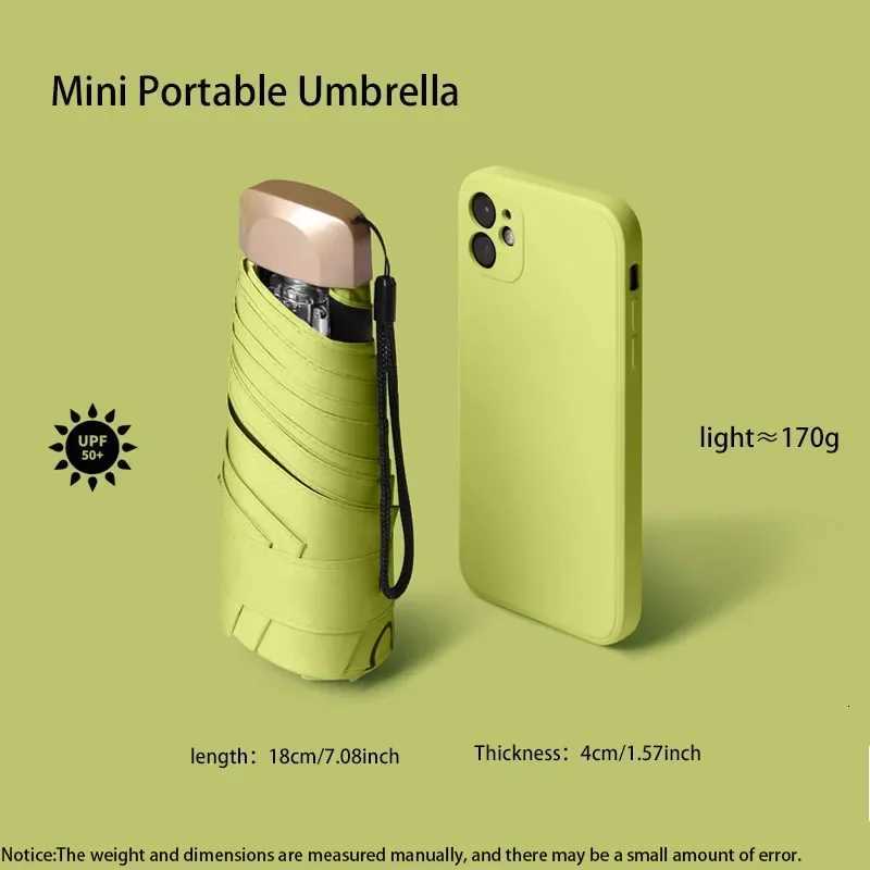 8N Outdoor Mini Sun Umbrella UV Protection Ultralight Folding Five-fold Umbrella Sunshade Umbrella R250724
