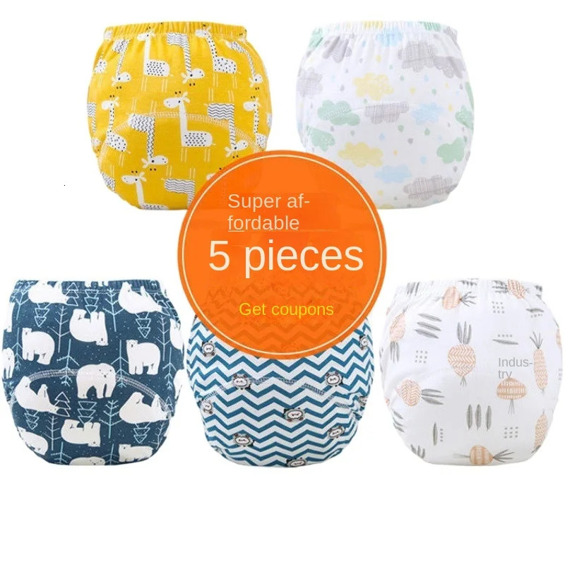 Baby Reusable Washable Diapers Ecological Potty Training Pants Waterproof Cotton Cleanliness Cloth Diaper Nappy Underwear 250724
