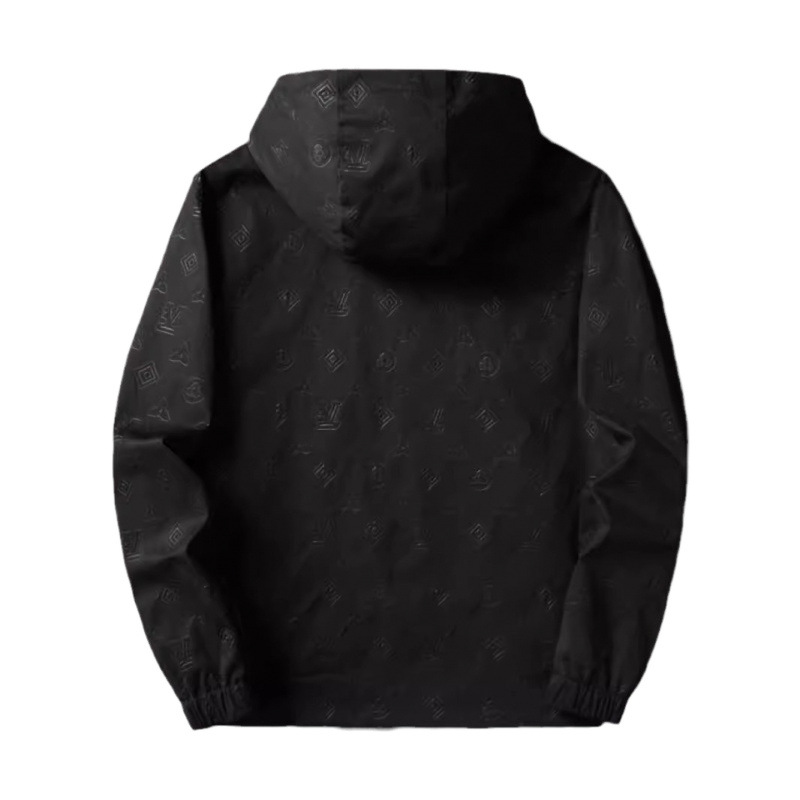 Hooded Jacket Fashionable casual jacket High end jacket cool and stylish embossed trendy brand men's top