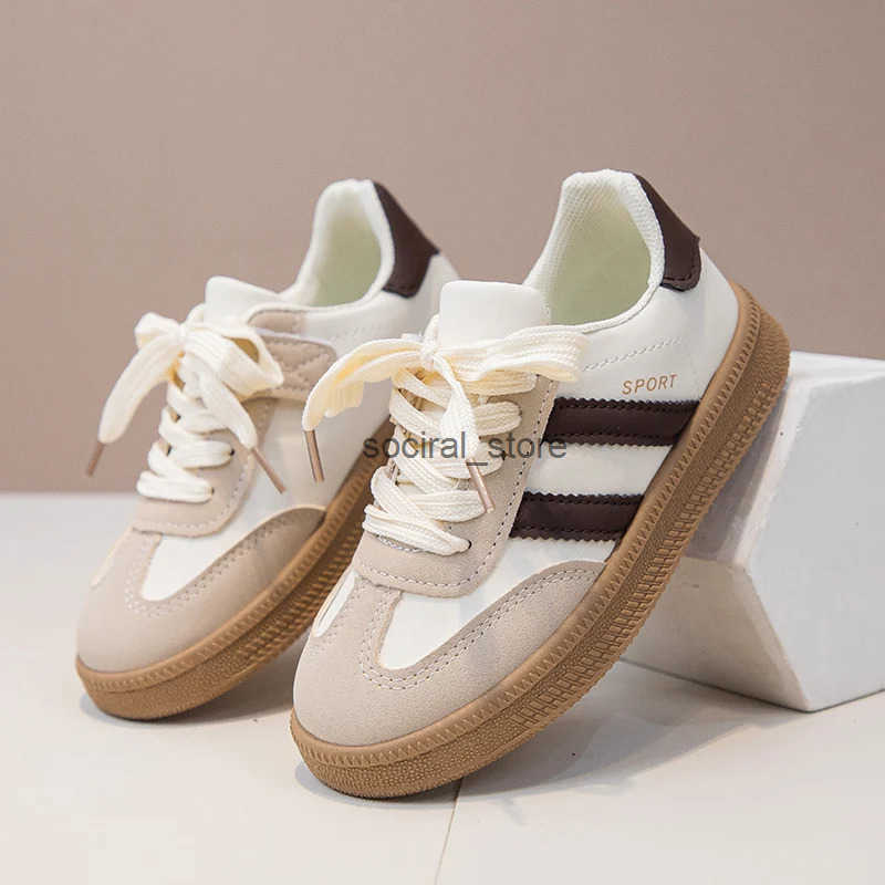 Children Tennis Shoes 2025 New Simple Kids Sneakers for Girls Patchwork Non-slip Boys Causal School Running Sneakers Non-slip Q250724