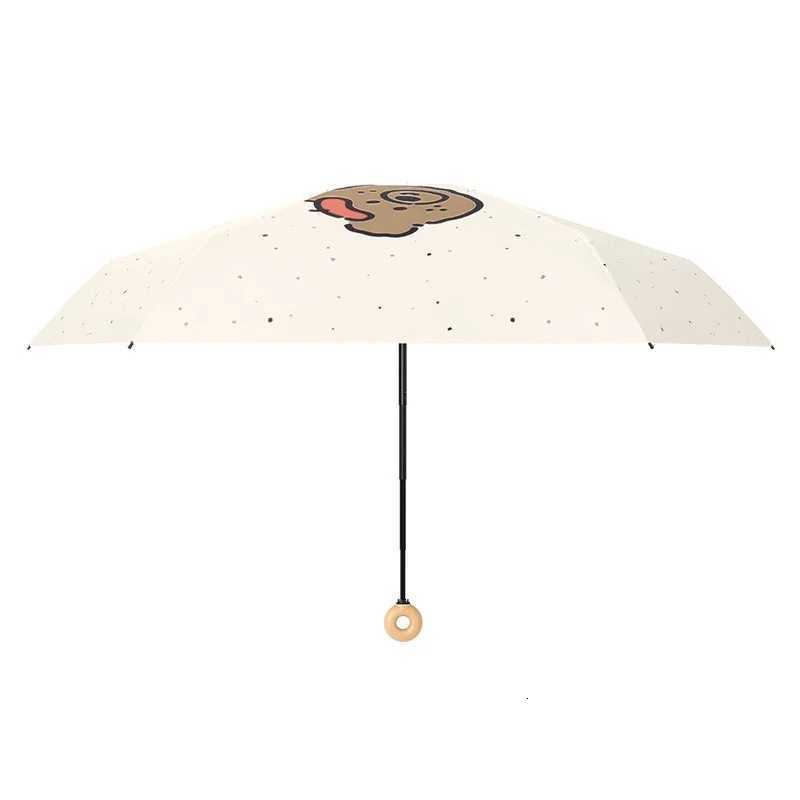 Travel umbrella with exquisite appearance sunshade umbrella five-fold umbrella easy to carry suitable for use on sunny days and rainy days. R250724