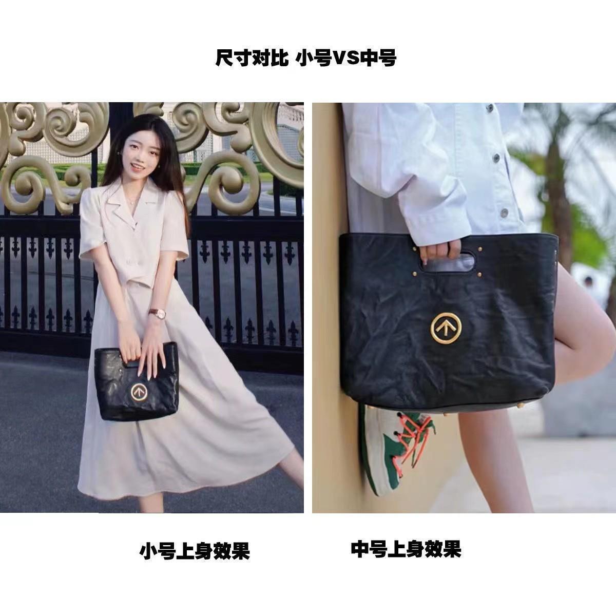 New free designer bag new genuine leather women's bag Niche handbag handheld shoulder bag new free designer bag