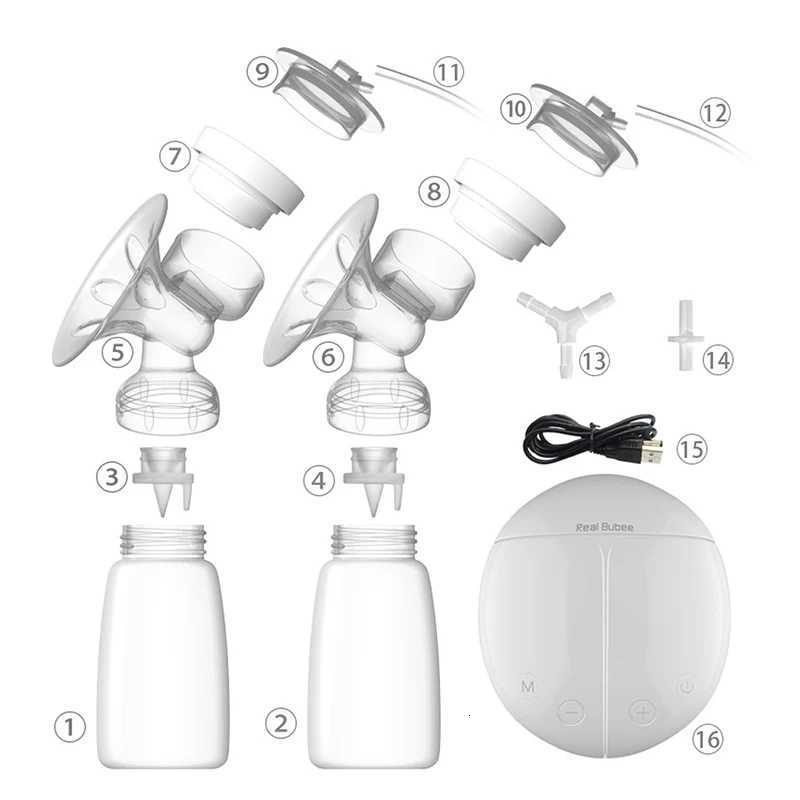 IMBABY Real Bubee Bilateral Electric Breast Pump Breast Pumping Milk Suction Large Automatic Massage Postpartum Breast Pump X250724