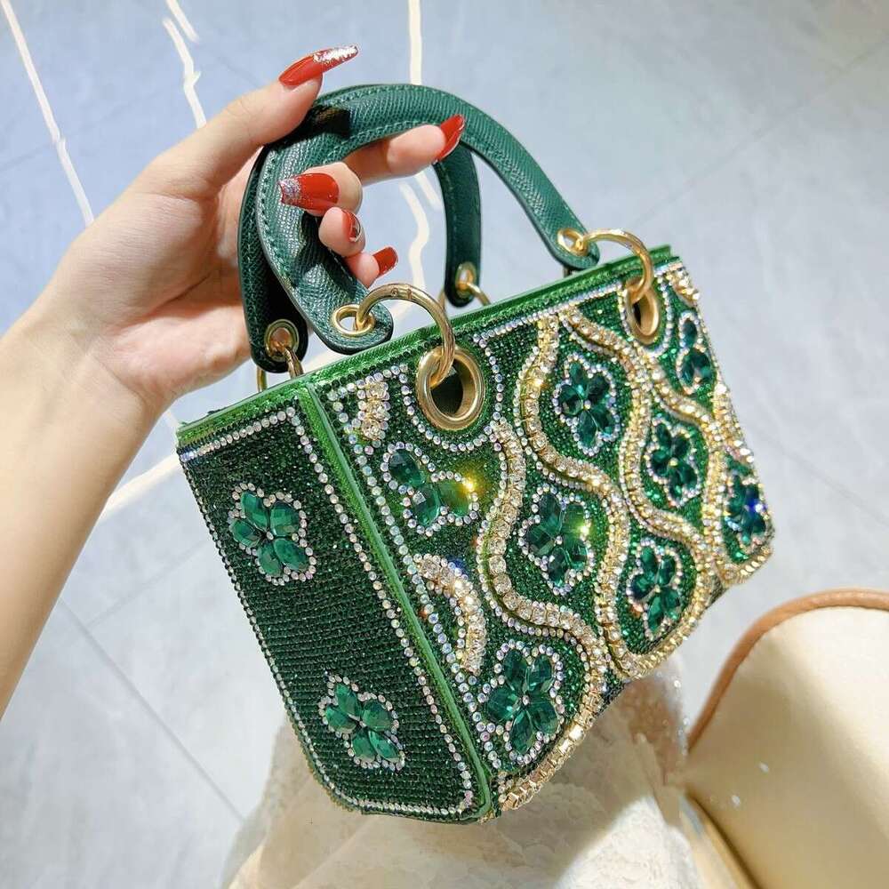Designer Luxury Evening Diamond New Luxury Socialite Handbag Small Tote Shoulder Crossbody Evening High-Quality Large Capacity Women's Bag