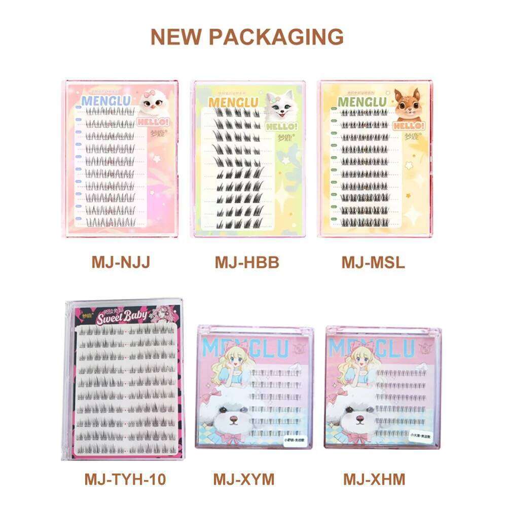 Eyelashes Cluster No Glue Individual Soft Idol Lash Clusters Reusable Self Adhesive Lashes X250723