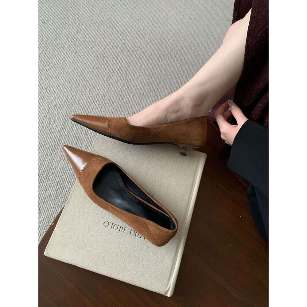 French Style Pointed Toe Single Solid Color High Heels, Elegant Thin Heels Women, Versatile Professional Work Shoes for Women