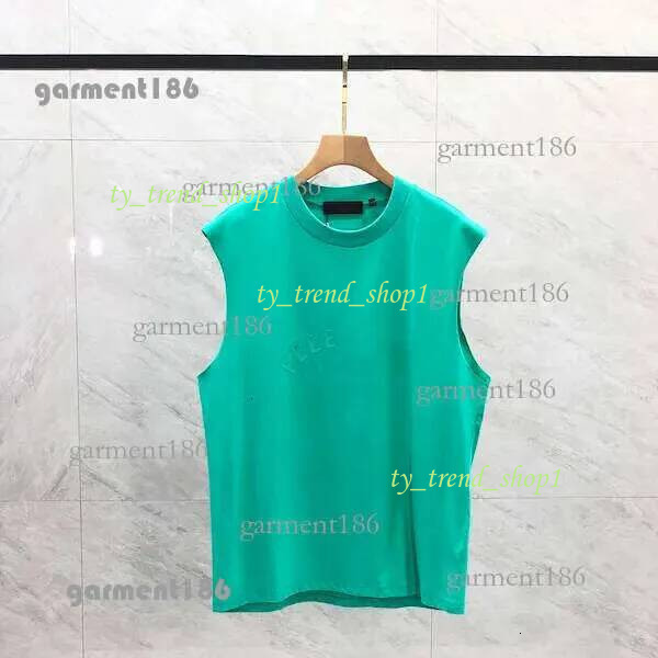 2025 Mens Tank Top t shirt lettering pure cotton lady sports casual loose high street sleeveless Vest Top USA SIZE S-2XL 636