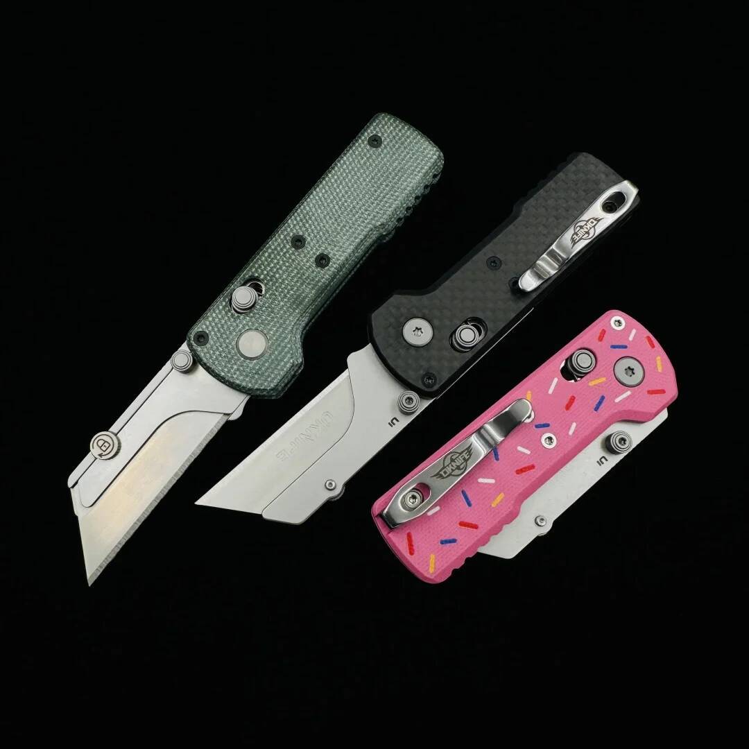 OKNIFE U1 Folding Utility Knife G10 Handle Outdoor Camping Cutter Pocket wallpaper knife industrial grade cable stripping Tool high-quality