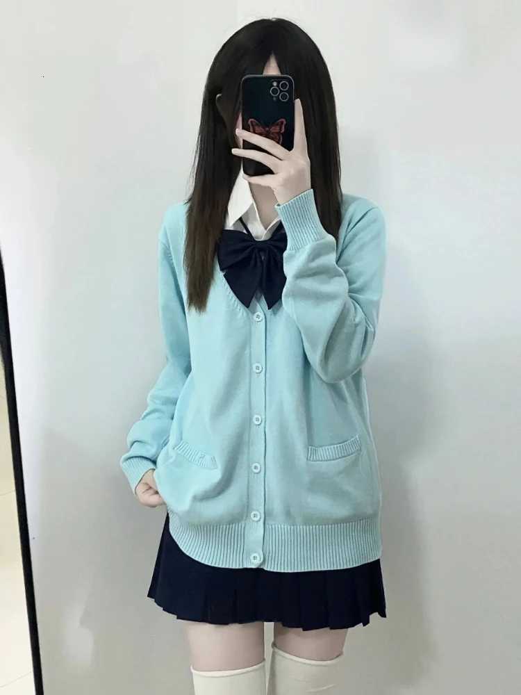 Japanese Vintage Long Sleeve Women Cute JK Sweater Knitted Cardigan Female Jacket Lazy Style Casual Korean Fashion Spring X250724