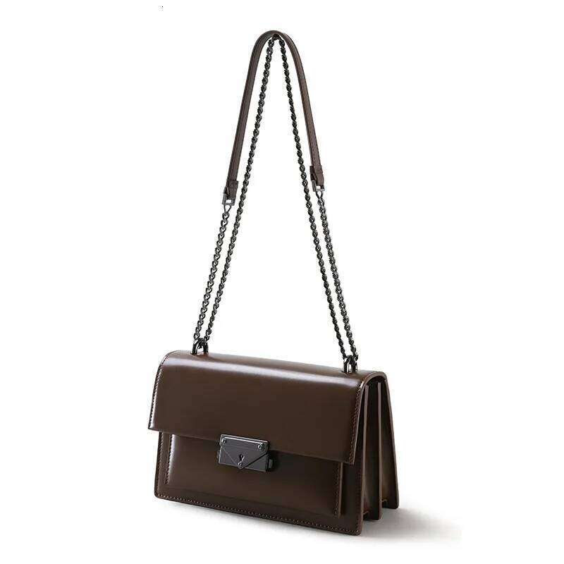Factory Customized Simple Genuine Leather Women's Handbags High Quality Crossbody Bag Chain Women Shoulder Bags