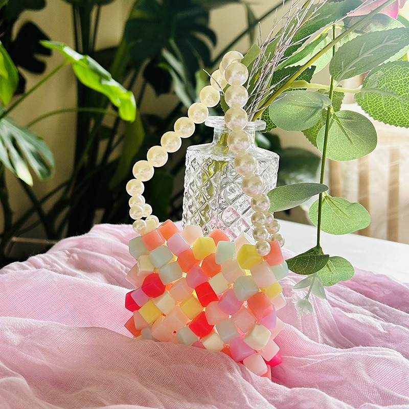 Adorable Little Girl's Beaded Backpack Style Pouch Ideal Companion Accessory