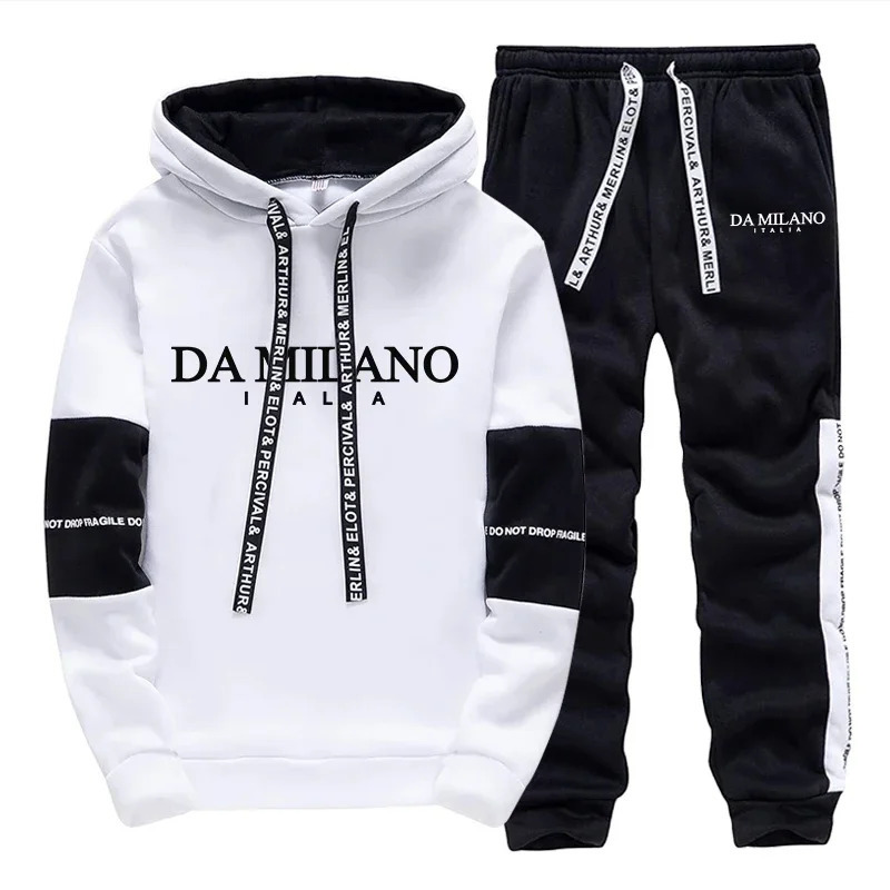 Casual Mens Tracksuit Hooded Long Sleeves Sports Single Piece Sweatshirts And Daily Sweatpants Comfort Outdoor Jogging 250717