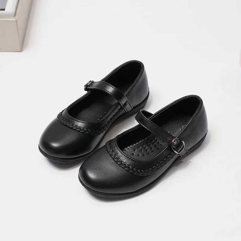 2024 Children Leather Shoes for Girls Spring New Fashion Korean Style Soft Bottom Anti-slippery Versatile Chic Princess Shoes XJ250724