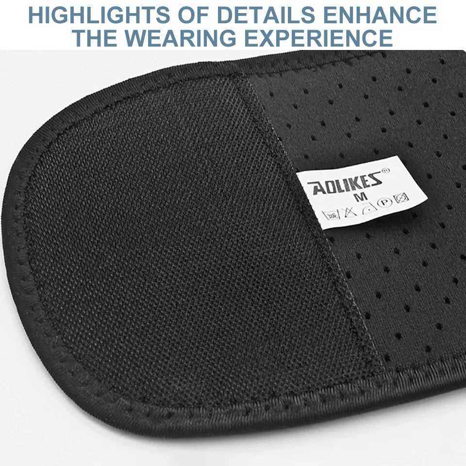 Aolikes Adjustable Back Lumbar Support Belt Breathable Waist Brace Strap for Lower Back Pain Relief Scoliosis Herniated Disc W250724