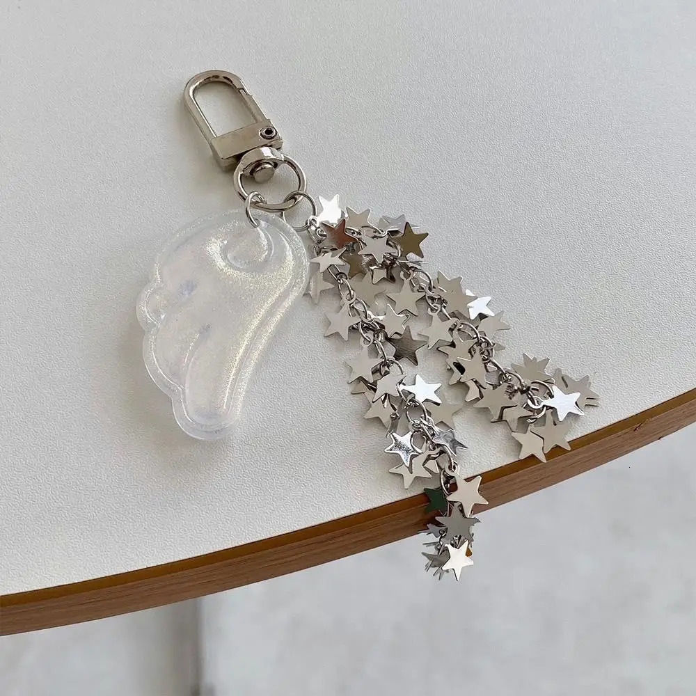 Delicate Wings Stars Keychain For Phone Creative Lanyard Key Chain Bag Phone Pendant Chain Y2K Kpop Jewelry ?Girls Gift 250722