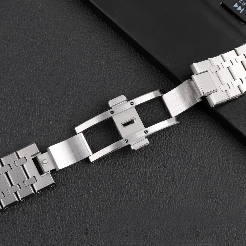 21mm 26mm Watchband Men Women Full Stainless Steel Bracelet For Watch Strap Folding Buckle Strap 250723