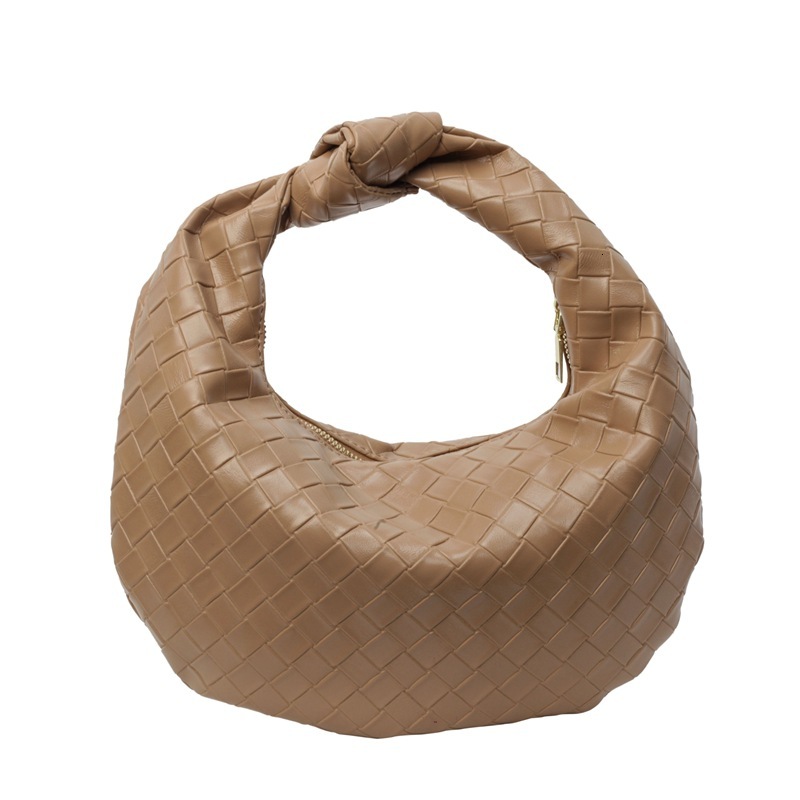 Free Shipping Designer Luxury Fashion Texture Women's Woven Bag Casual Vacation Handbag New Single Shoulder Armpit Bag Beach Bag