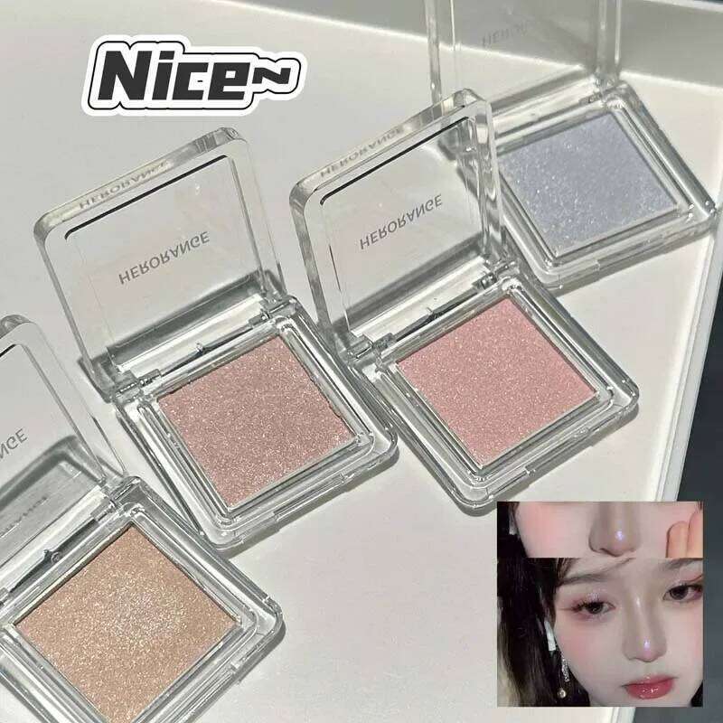 Single Color Clear Glittering Eyeshadow Palette Sparkling Powder Pink ple Blue Champagne Natural HighLight Makeup Eye Shadow X250723