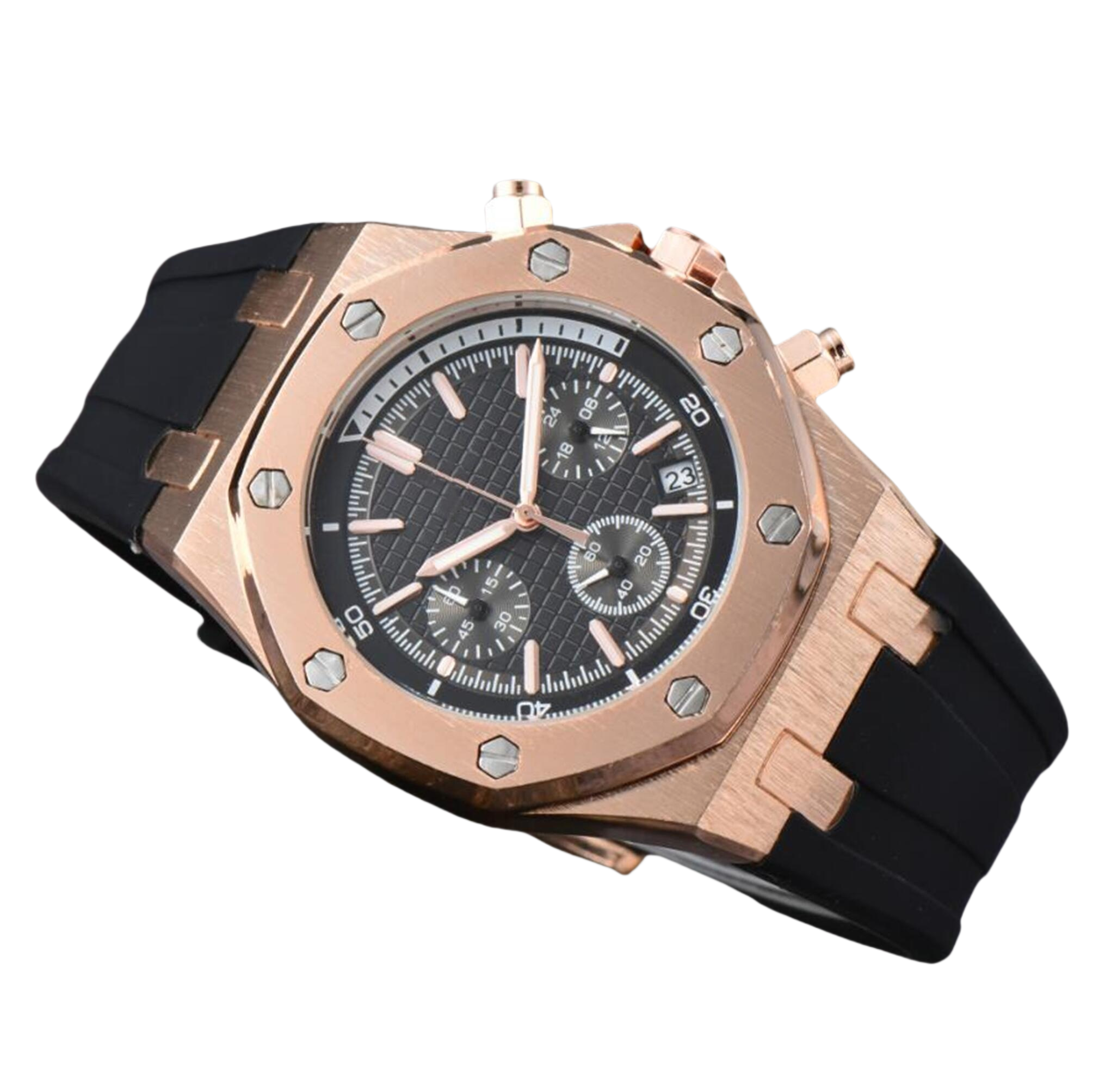 New APity ROYALity OAKity Fashion watch Mens Automatic Quartz Movement High Quality Wristwatches Hour Hand Display Metal Strap Simple Luxury Popular Watches #637