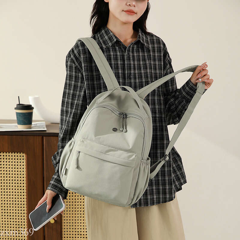 Chibao New Nylon Women's Korean Style Simple Casual Commuter Backpack Lightweight Fashionable College Student Bag