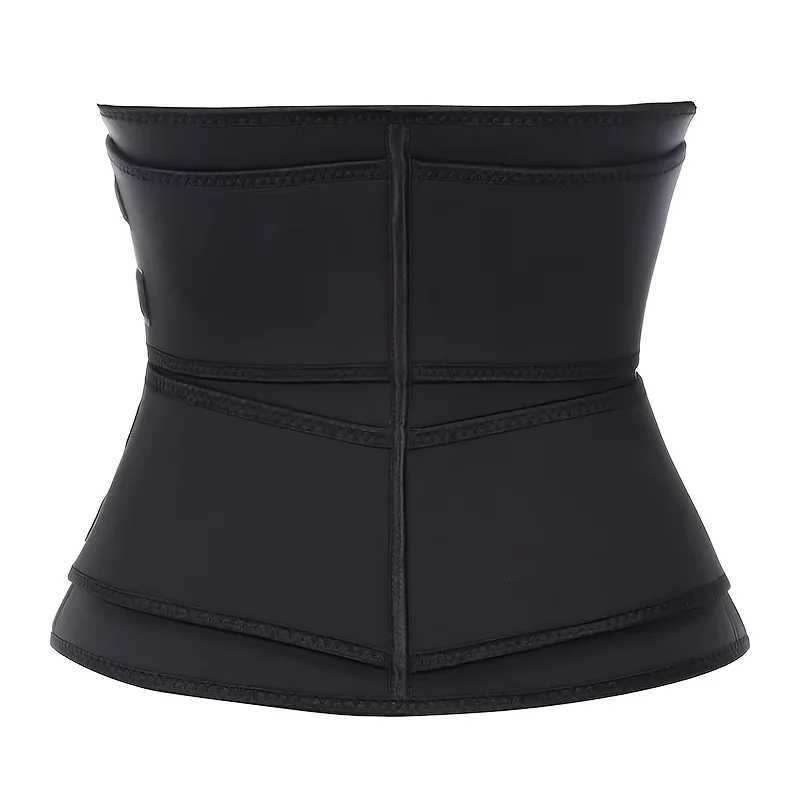 Womens Waist Slimming Belt Sweating Adjustable Zipper Reinforced Body Shaping Waist BeltW250724