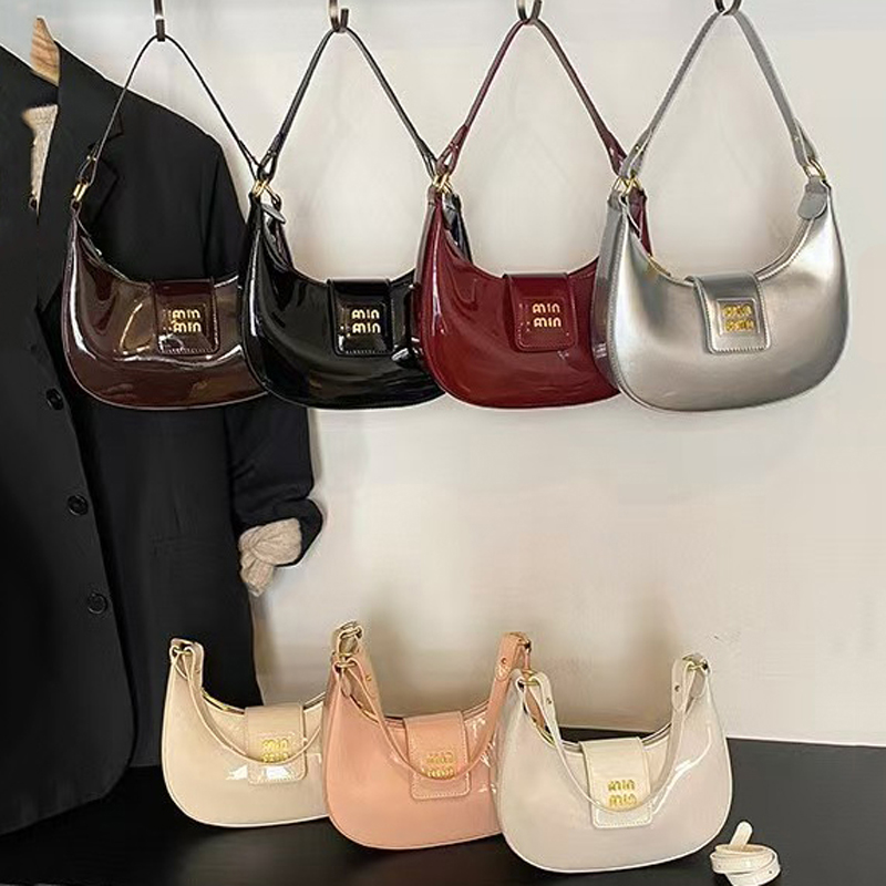 patent leather bags Luxury Bags Designer Women Stray Shoulder Bag Underarm Bag Stray Companion Handbag Leather Women's Bag