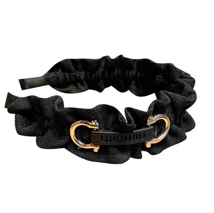 Luxury Designer Elegant French Lace Headband For Women And Girls - Versatile Wide Edge for woman Hair Accessory Free Ship