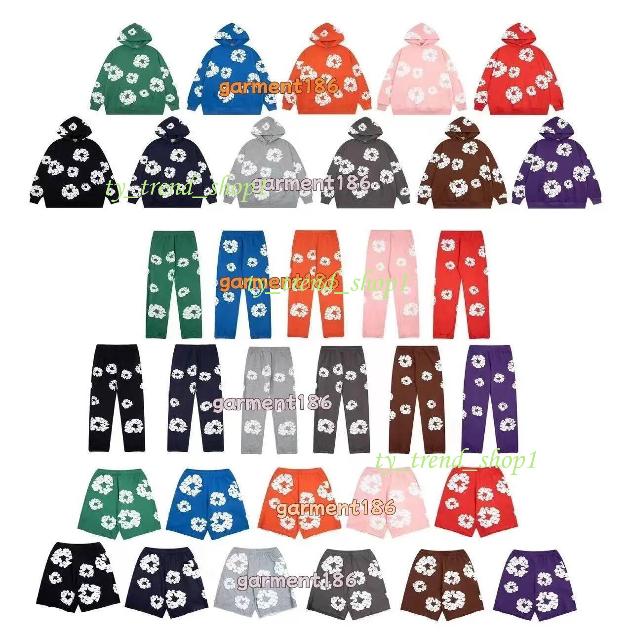 hoodie designer Mens hoodies sweatshirts pullover hooded shorts designer for man and woman hip hop fashion sweatpants Cotton Wreath Sweatshirt Hip Hop
