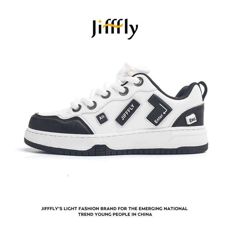 Jifffly Men's Sneakers 2025 Summer New Versatile Loafers Couple Black and White Casual Sports Trendy Shoes