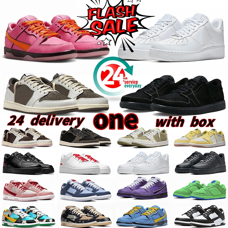 1Classic Shoes Panda White Black Phantom Utility Volt Flax Sparuce Medium Olive UNC Sports Running Sneakers Trainers Outdoors Jogging Mens Trainers