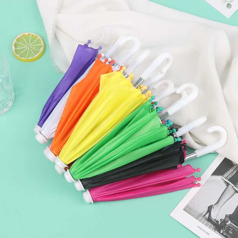 1Pc Baby Doll Rain Gear Toy Umbrella Mini Umbrella Doll Accessories Children Multicolor Toy Clothing Decoration R250724