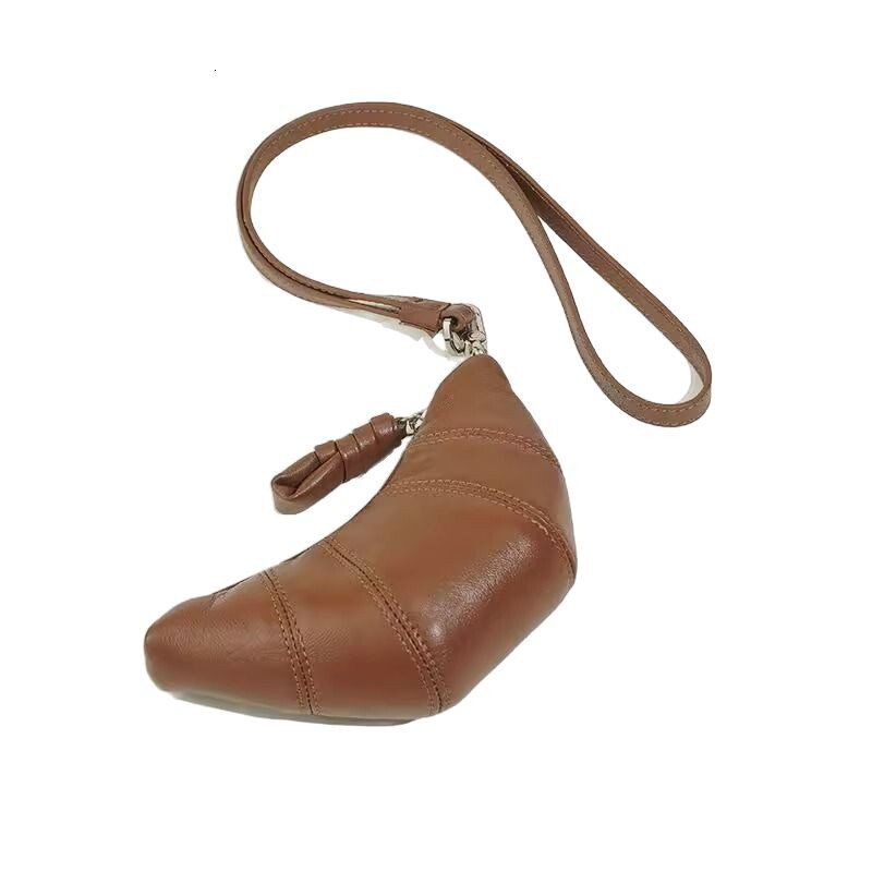 Retro Exquisite Hand-held Hanging Rope Women's Coin Wallet Free Shipping Designer Luxury Niche Mini Croissant Casual Key Bag Handbag