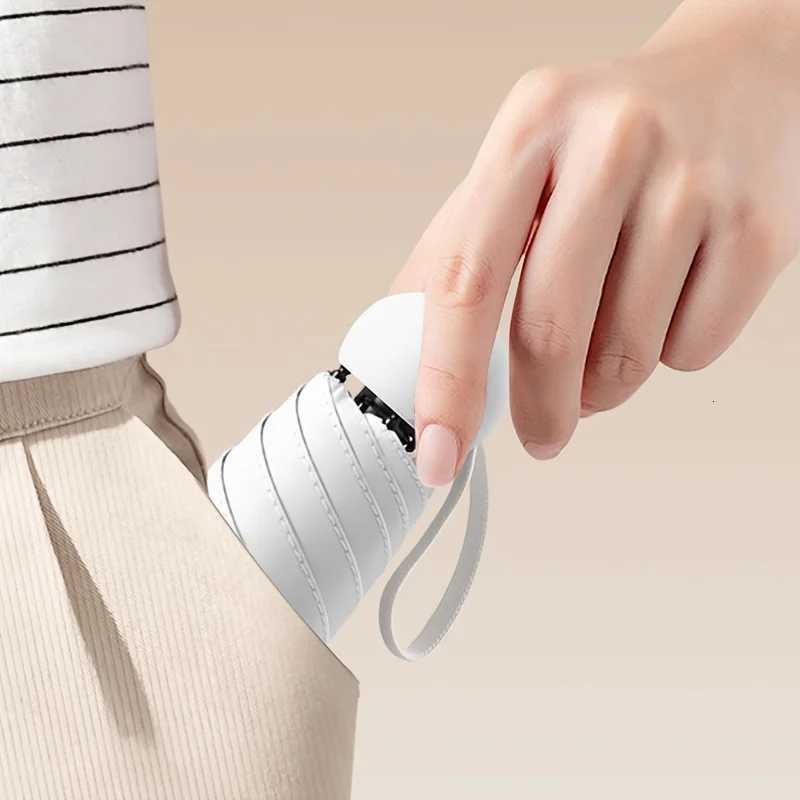 Compact Travel Mini Umbrella UV Protection Capsule Umbrella 5 Fold Ultra Lightweight Sunshade Umbrellas Portable Manual R250724