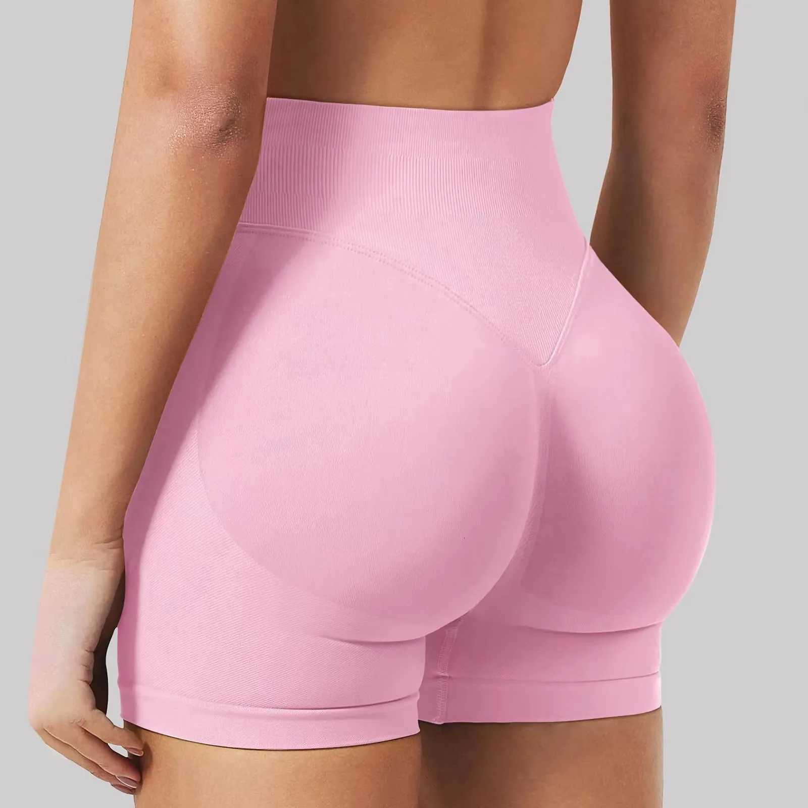 7GKE Fitness Bike Shorts Womens Fitness Tight Shorts High Elasticity Sports Seamless Tight Shorts Elastic Running Shorts XJ250724