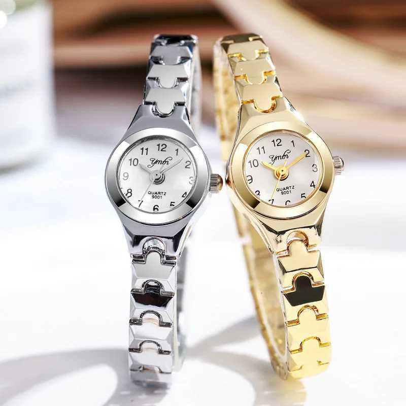 Womens Small Exquisite Arabic Numerals Small Dial Steel Strap Quartz Watch Suitable for Halloween Gifts Daily Wear and So On. W250724