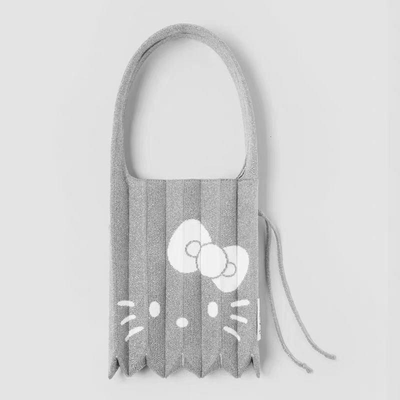 New Cute Cartoon Pleated Women's Handbag Free Shipping Designer Luxury Korean Casual Bag Accordion Bag Shopping Shoulder Bag