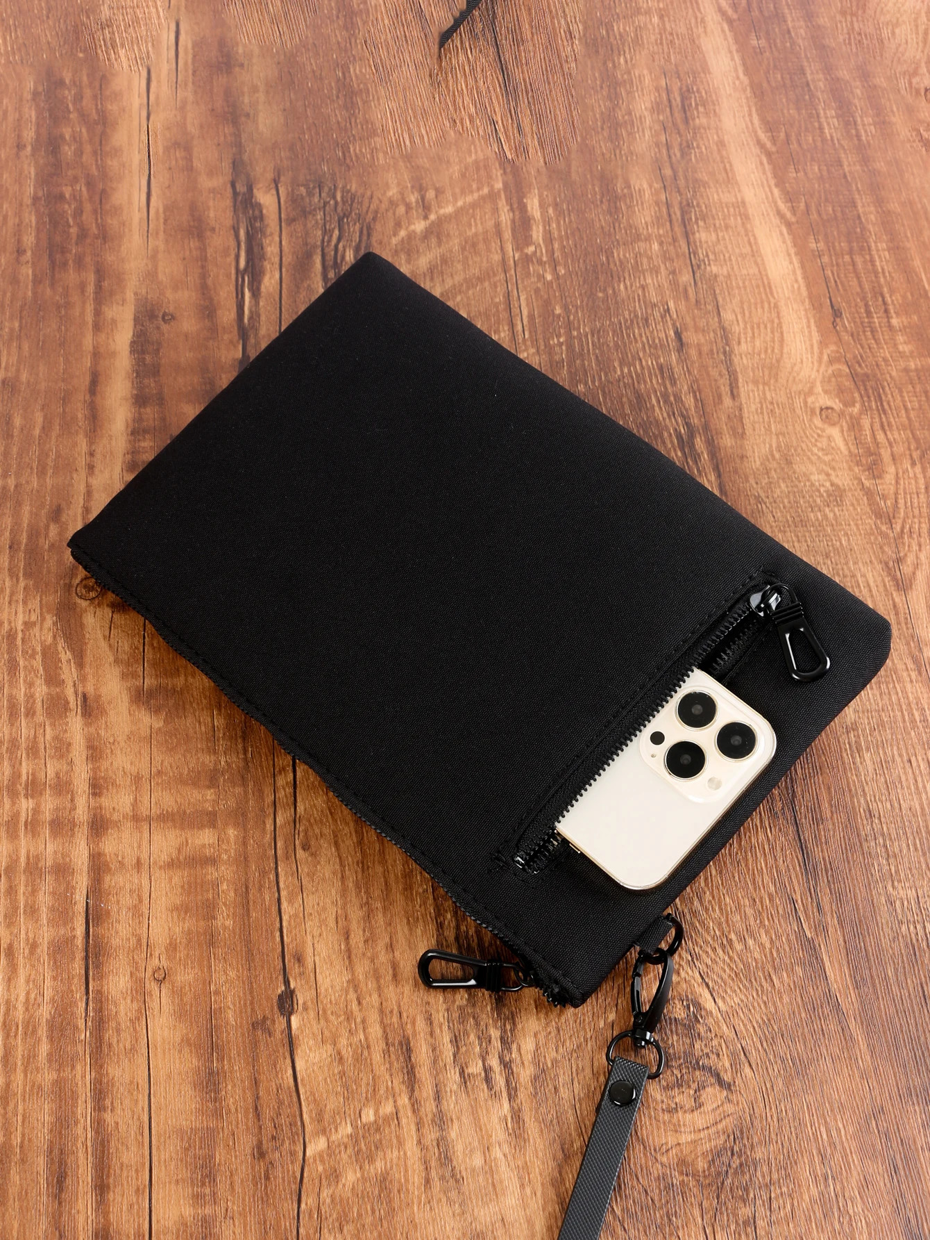 Business Simple Bag Fashion Casual Ultra-Thin Portable Zipper Wristlet Bag Cell Phone Bag Handbag Armpit Bag Mens Clutch Bag 250723